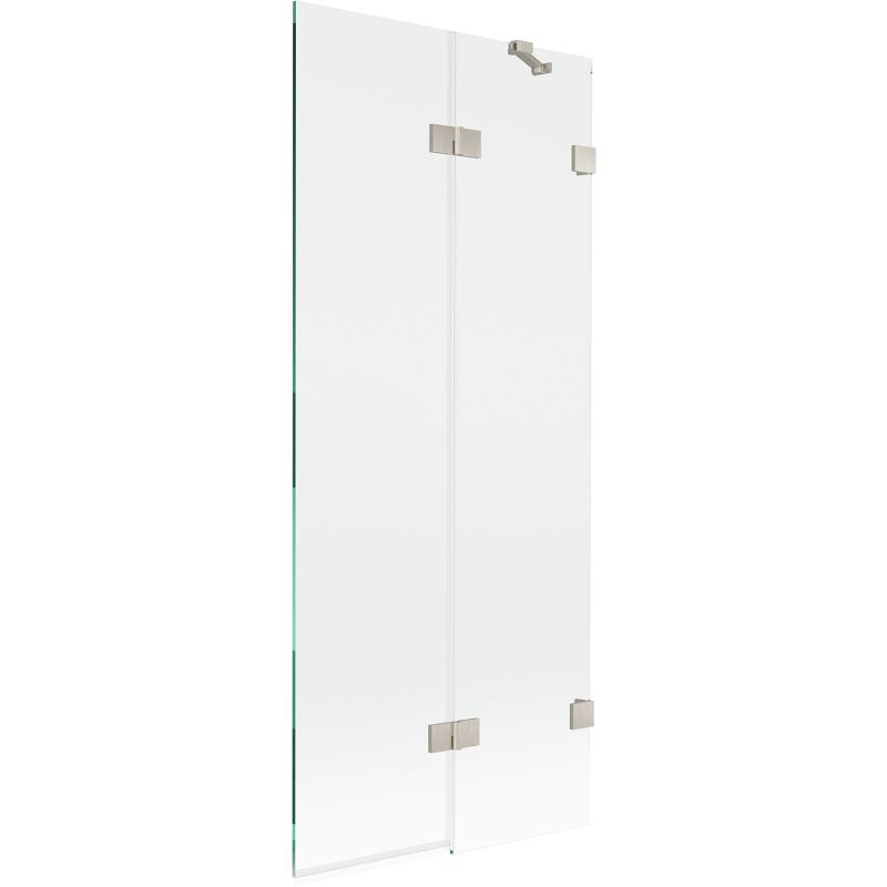 Parawan nawannowy Mexen Lunar transparentny nikiel szczotkowany 80x150 cm 2-skrzydłowy 1 szt