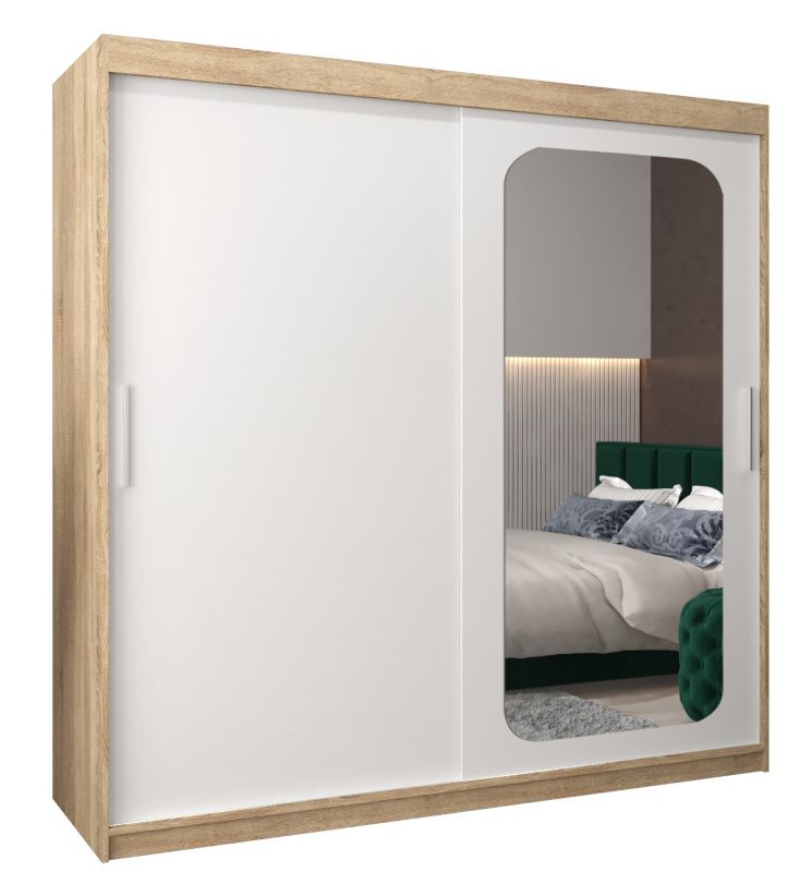 Szafa przesuwna Garderoba Abiks PROMO T2 200 sonoma/biały 1 szt.