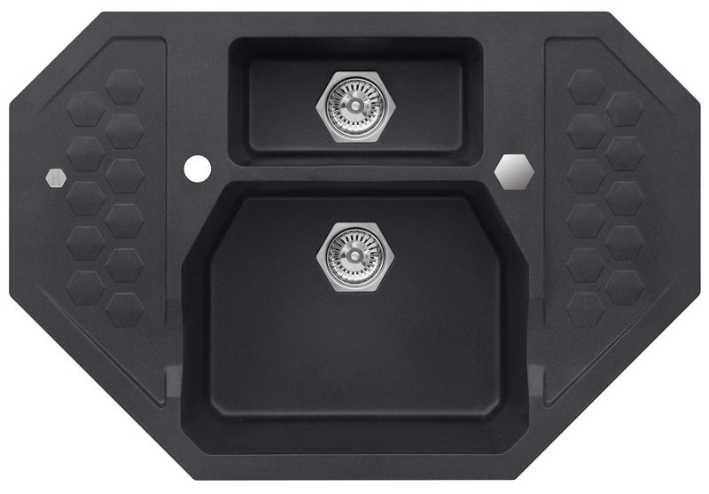 Zlewozmywak granitowy Alveus SENSUAL 60 kol. 05 twilight (90x61) 1,5-komorowy 1szt