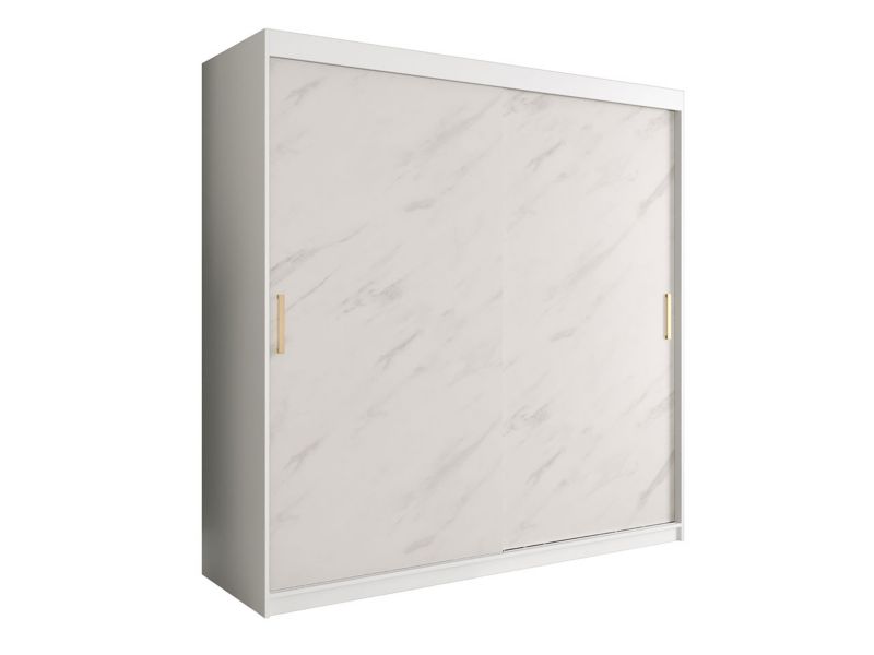 Szafa MIRJAN 24 Marmur T 200 biały mat / biały marmur 1 szt.