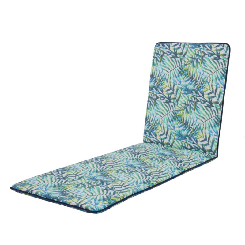 Poduszka na leżankę Patio Paproć Basic turkusowa