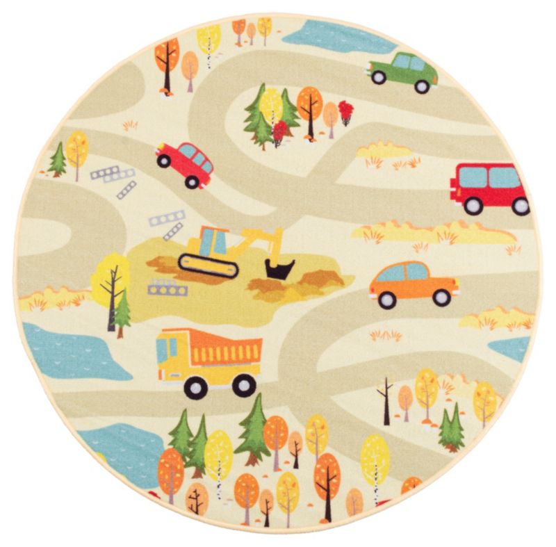 Dywan Multidecor Stella Ulice 120 cm koło beżowy 1 szt.