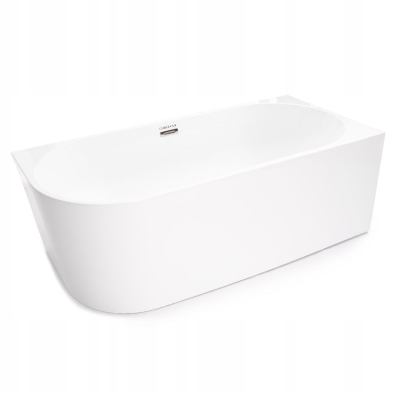 Wanna wolnostojąca Corciano Crete Prawa 170x80cm ze srebrnymi dodatkami 1szt.