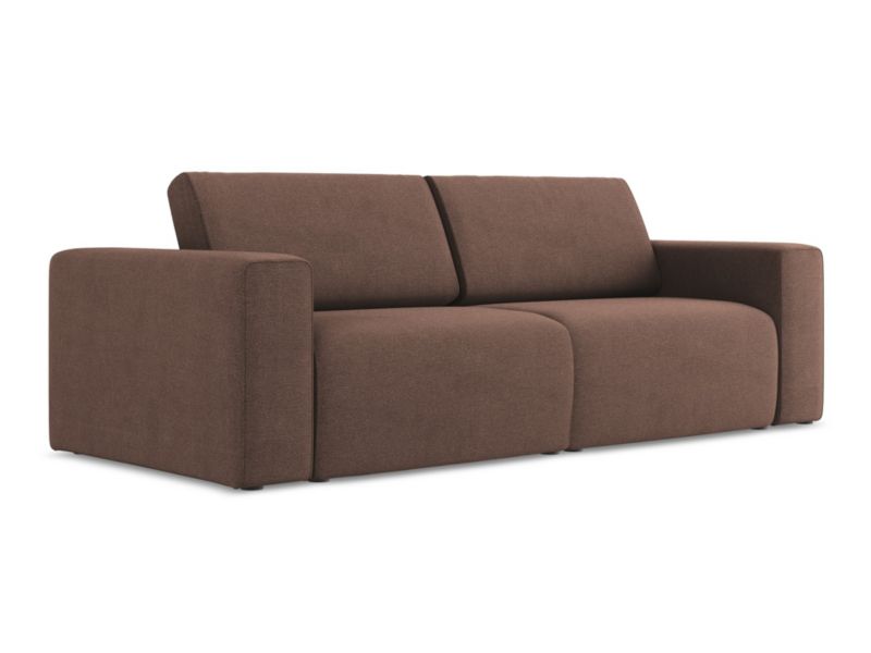 3-osobowa kanapa modułowa LaMiaSofa CASERTA z tkaniny strukturalnej 224x103 cm pudrowy róż 1 szt.