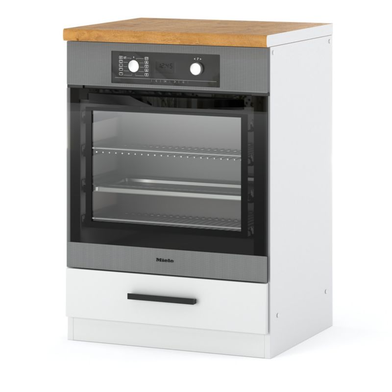 Szafka Kuchenna Hurtownia-Mebli Stojąca Do zabudowy piekarnika Blanka dolna piekarnik 60cm 60cm Biały Mat Biały Mat 60x47x85 cm