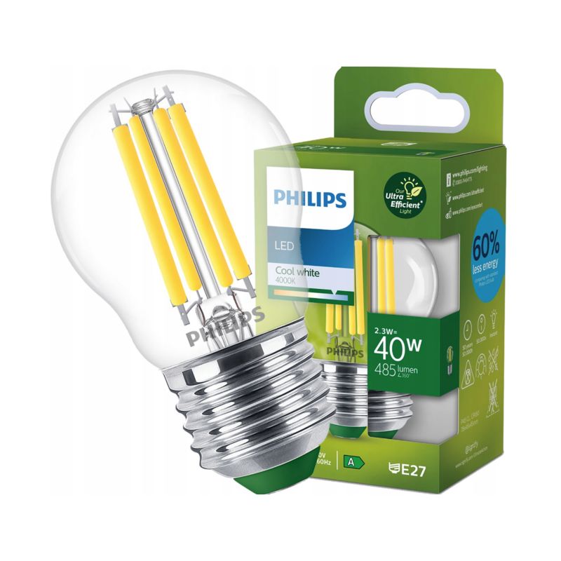 Żarówka Philips LED CLA 40W P45 E27 4000K CL UE SRT4 1 szt.
