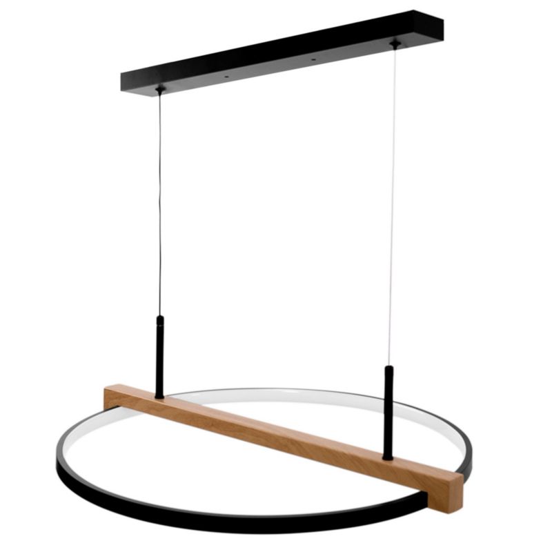 Lampa Sufitowa Wisząca Toolight Led App1530-Cp Czarny 1 Szt