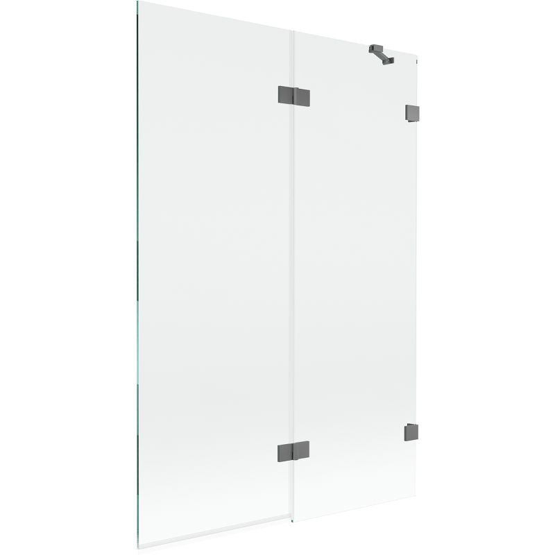 Parawan nawannowy Mexen Lunar gun metal 120x150 cm 2-skrzydłowy 1 szt