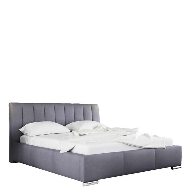Łóżko tapicerowane MIRJAN 24 Milano 160x200 szary 1 szt.