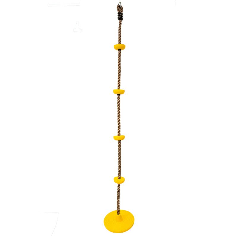 Siedzisko z liną wspinaczkową DYSK 4iQ Group Żółty 1szt.