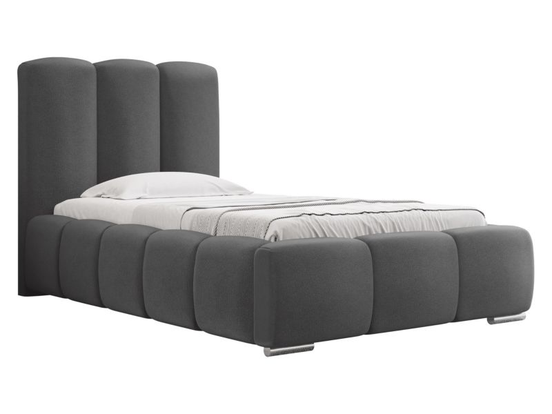 Łóżko tapicerowane MIRJAN 24 Wizko 90x200 stalowy szary 1 szt.