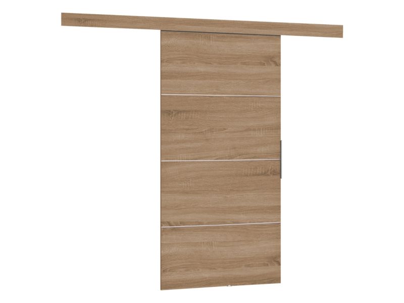 Drzwi przesuwne wewnętrzne MIRJAN 24 Malibu Plus 70 + samodomykacz dąb sonoma 1 kpl.