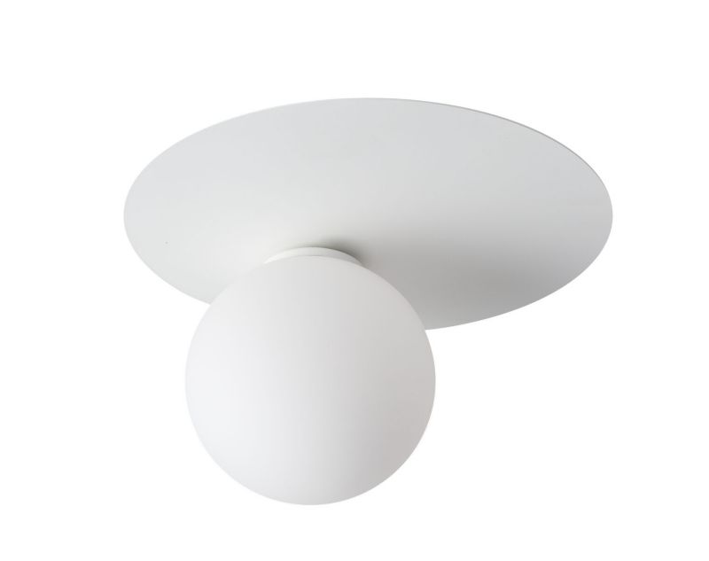 Lampa sufitowa Sigma Lighting Argon biała okrągła szklana kula 1xG9 x 12W 1 szt.