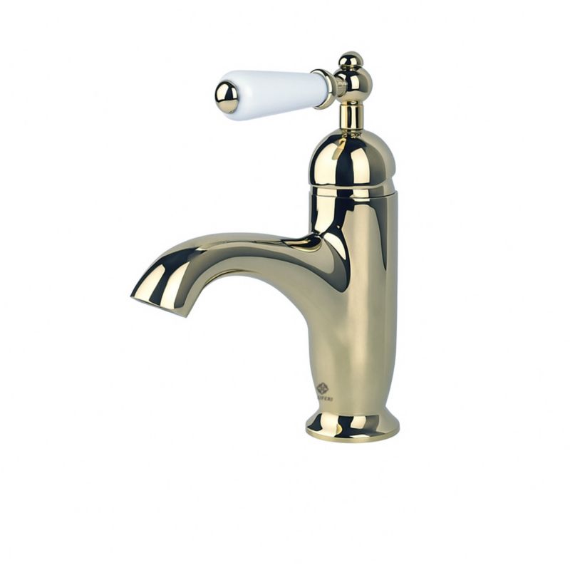 Bateria umywalkowa Lauferi MILFORD mosiężna stojąca złota retro 1 szt.