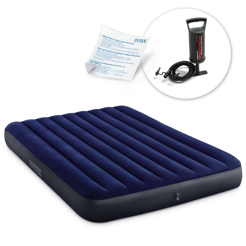 Materac dmuchany Intex 64759 dwuosobowy 203x152x25 cm z pompką tłokową 1szt.