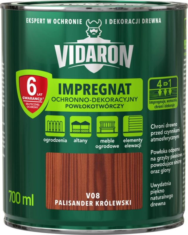 Impregnat do drewna Vidaron palisander królewski 0,7 l