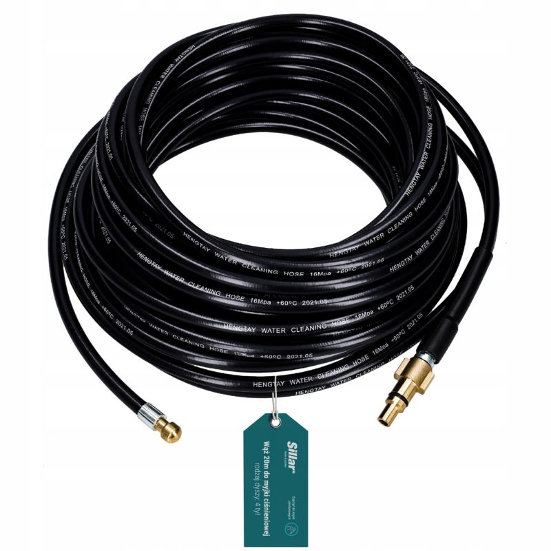 Wąż do czyszczenia kanalizacji,Sillar,zamiennik do myjek Parkside Lavor,20m, 1szt