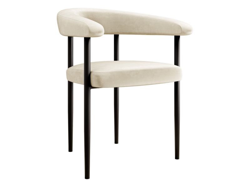 Krzesło MIRJAN 24 tapicerowane Aria śmietankowy 1 szt.