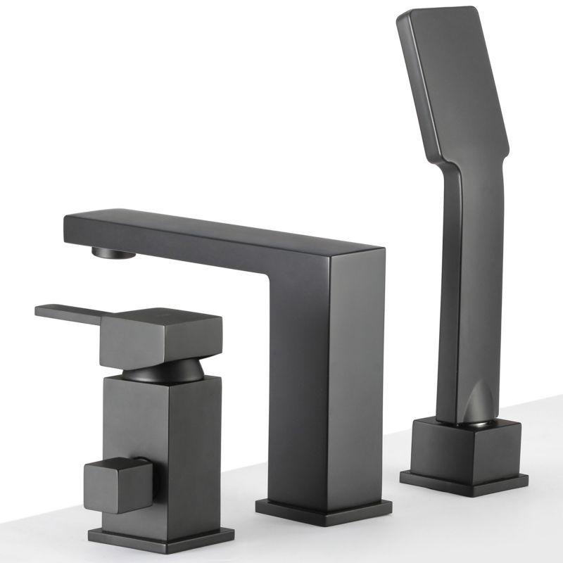 Bateria nawannowa 3-otworowa YOKA HOME prysznicowa mosiądz czarny 1 szt.