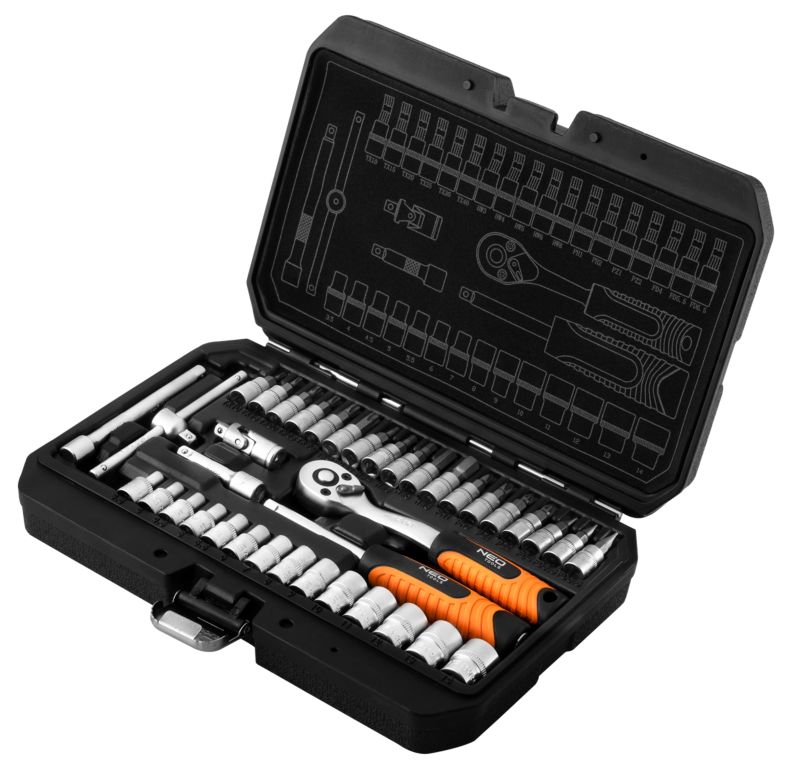 Zestaw kluczy nasadowych Neo Tools 1/4" 38 szt.