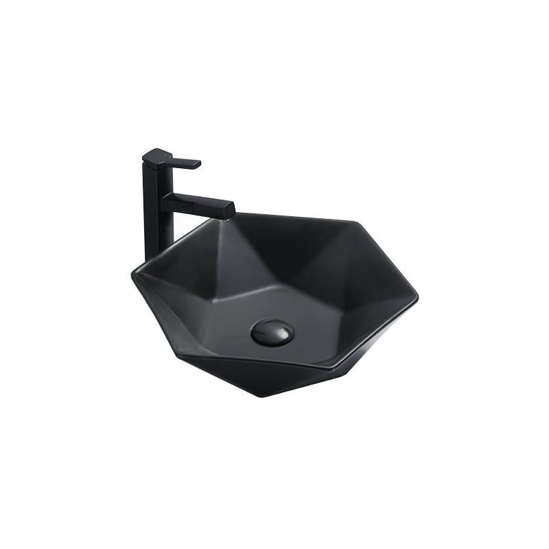 Umywalka nablatowa Mexen Mery czarna 48x41 cm 1 szt.