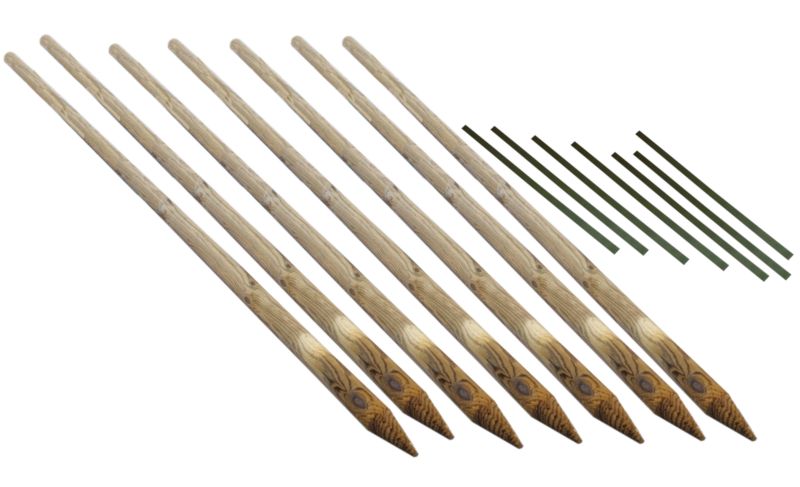 Podpora do drzew Wellton palisada 5x250 cm zestaw 7szt.