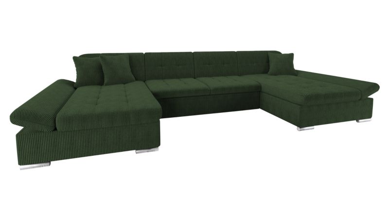 Narożnik z funkcją spania MIRJAN 24 Alia Sztruks ciemnozielony 1 szt.