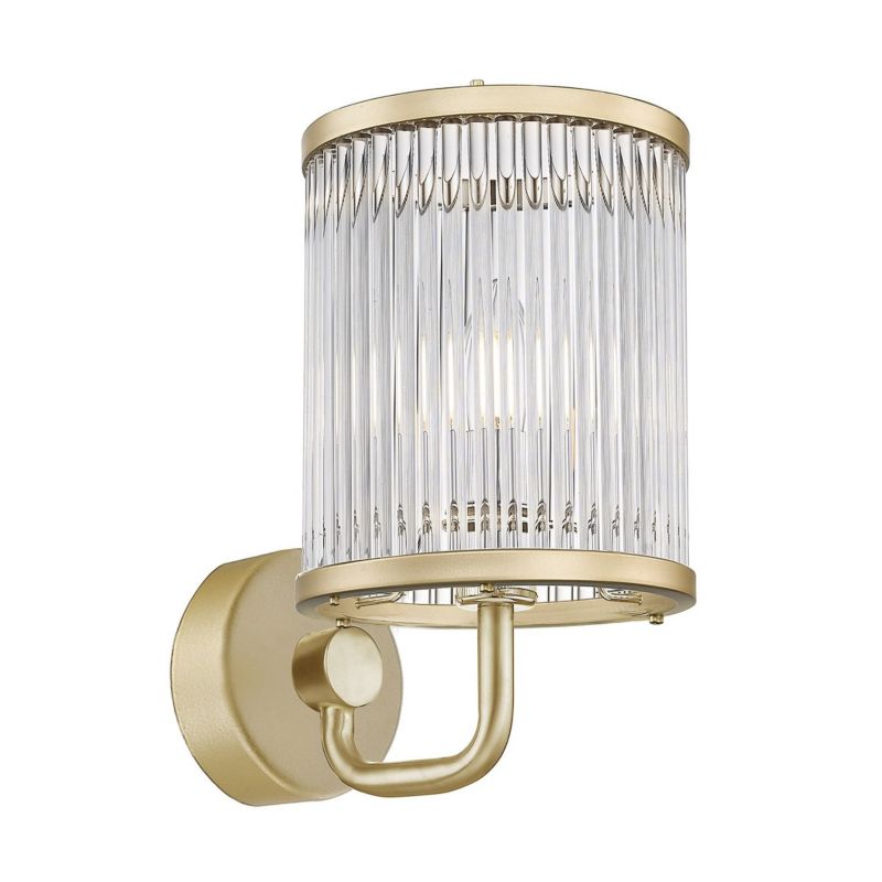 Kinkiet ścienny Zuma Line Sergio matowe złoto styl klasyczny 1 x E14 x 60W IP20 wym: 24 x 15 cm - 1 szt.