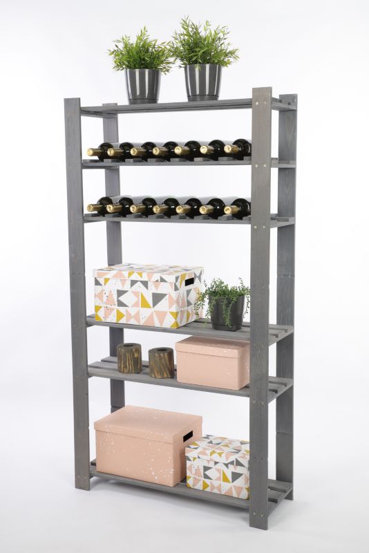 Regał drewniany MODO24 150x80x28 cm pojemny kombo 1 szt.