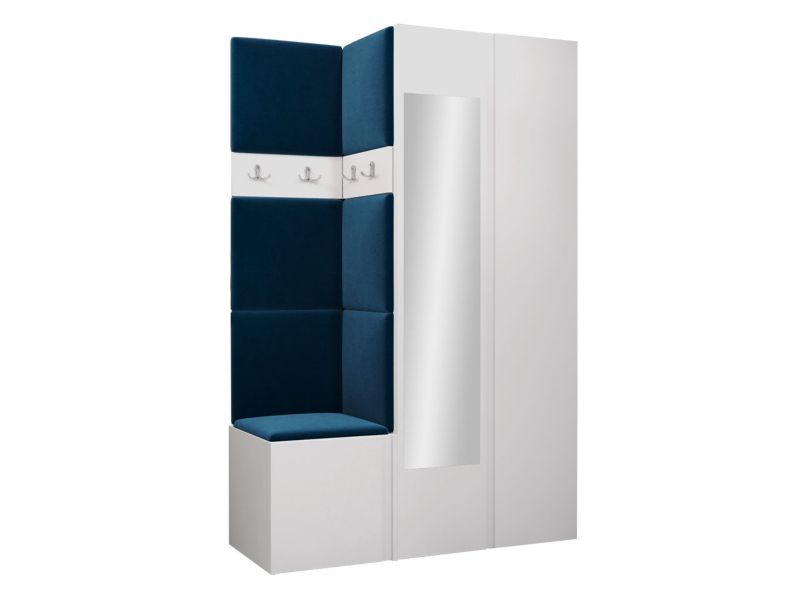Garderoba MIRJAN 24 Orion XXVI biały + granatowy 1 kpl.