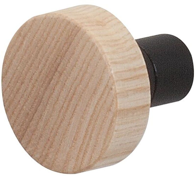 Wieszak na ręcznik Tiger Sem czarny mat/drewno 1 szt.