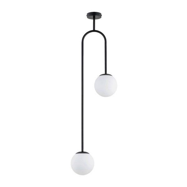 Lampa sufitowa wisząca Alfa Vector 4481 czarna 15 cm szerokości 2xE14 x 10W 1 szt.