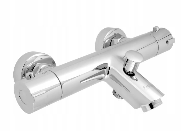 Bateria prysznicowa ścienna Estiva ANGA srebrna termostatyczna 1 szt.