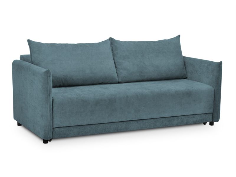 Kanapa 3-osobowa z funkcją spania LaMiaSofa SPEDINO z tkaniny szenilowej 207x95 cm jeans 1 szt.