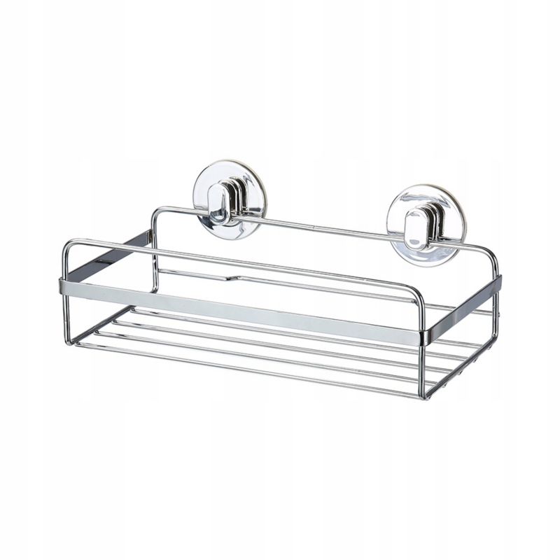 Półka łazienkowa Sepio srebrna stalowa druciana 1 szt.