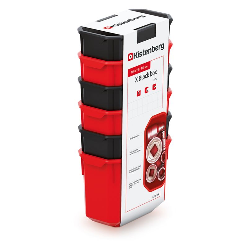 Zestaw pojemników warsztatowych, Kistenberg, X-BLOCK BOX 148, 1 szt.