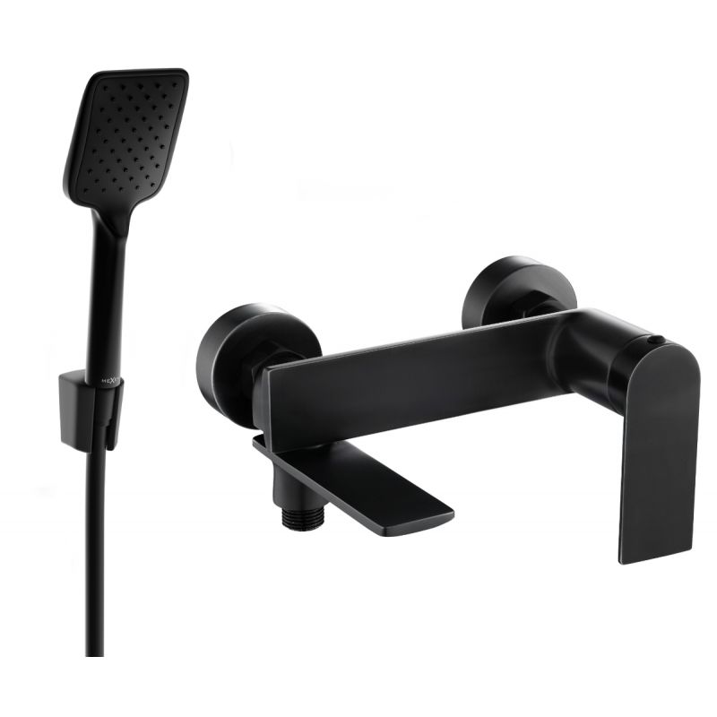 Bateria wannowa z zestawem prysznicowym Mexen Zero czarna 1 szt.