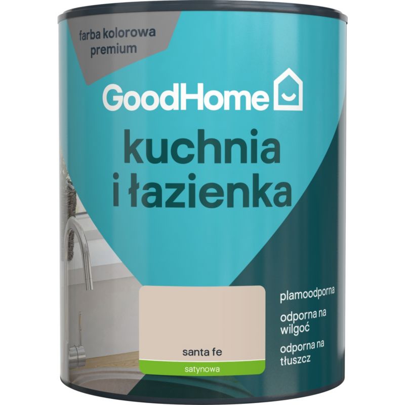 Farba plamoodporna GoodHome Kuchnia i Łazienka santa fe 1 l