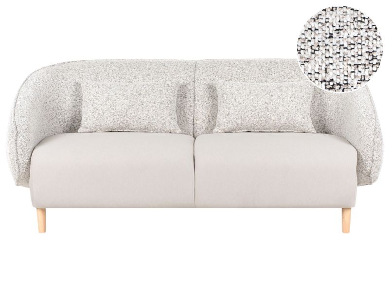 Sofa dwumateriałowa Umea Jasnobeżowa 1 szt.