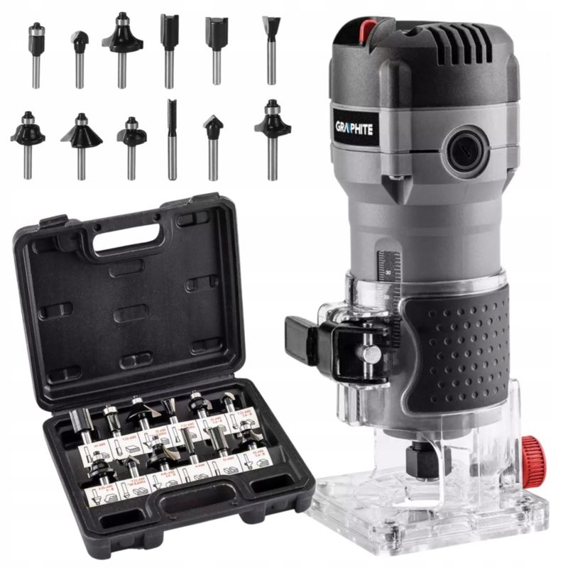 Frezarka krawędziowa z frezami GRAPHITE 510W górnowrzecionowa 6-8 mm 1 kpl