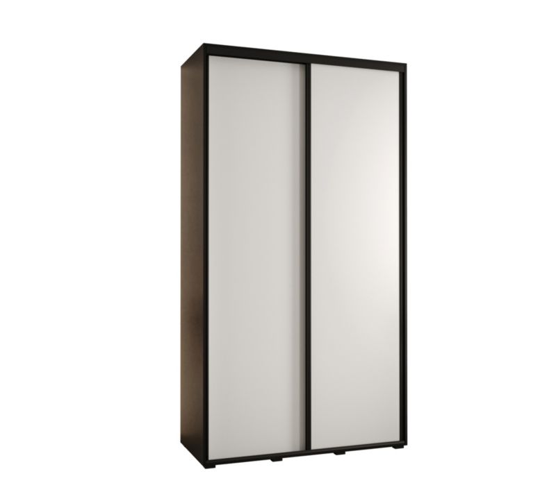 Szafa przesuwna Abiks DAVOS 1 wysoka szer.140cm czarny/biały/czarny 1szt.