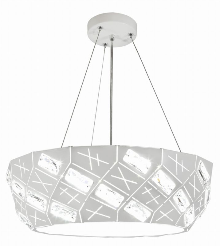 Lampa sufitowa Candellux Glance biała wym: 125 x 36 x 36 cm 4xG9 x 40W 1 szt.