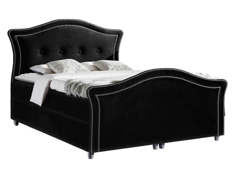 Łóżko kontynentalne MIRJAN 24 Bedran Lux 140x200 czarny 1 szt.