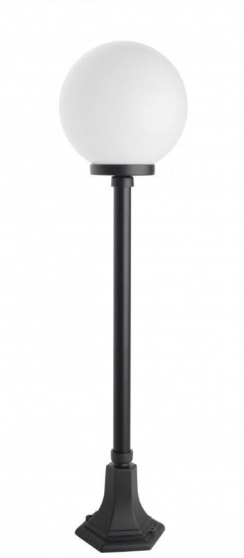Lampa ogrodowa stojąca SU-MA Kule czarno-biała kula 1 x E27 x 60W IP43 wym: 103 x 25 x 25 cm - 1 szt.