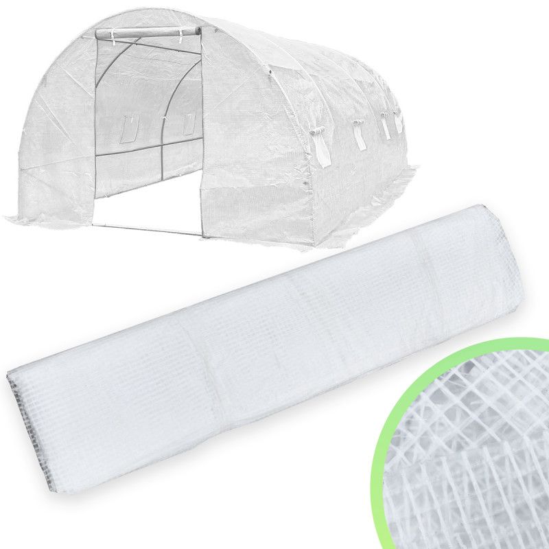 Pokrycie do Tunelu Ogrodowego 3x6 Białe UV 1szt.