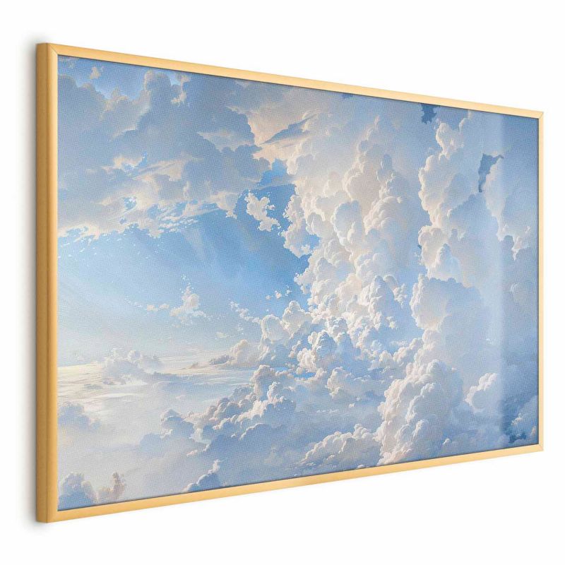 Plakat Artgeist Obrazy na niebie 30x21 cm z ramą złotą 1 szt