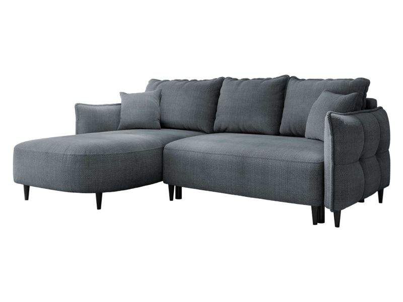 Narożnik z funkcją spania MIRJAN 24 Sycylia lewy popielaty plusz 1 szt.