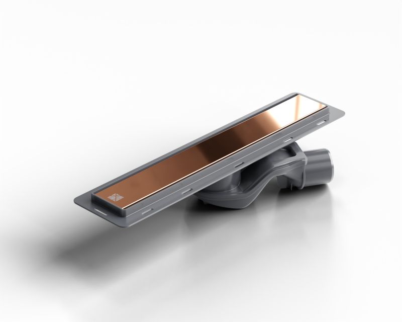 Odpływ liniowy Lambro miedziany połysk 40cm 1 szt.