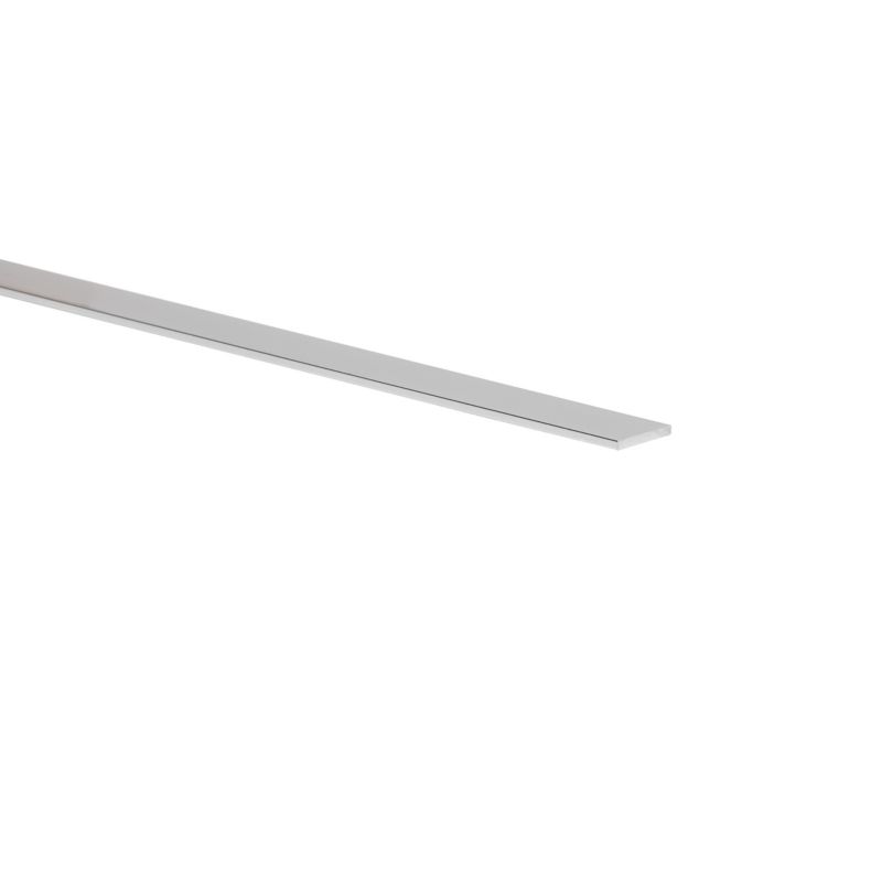 Płaskownik aluminiowy 2600 x 15 x 2 mm szary połysk