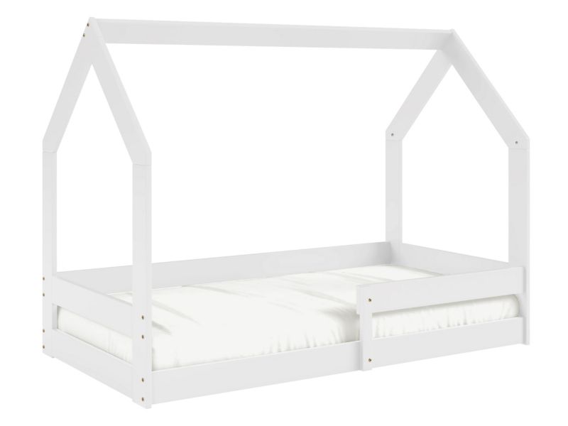 Łóżko dziecięce domek MIRJAN 24 Pola biały 80x160 1 szt.